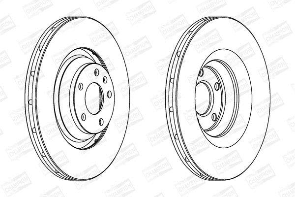 Disques de frein CHAMPION 562506CH-1