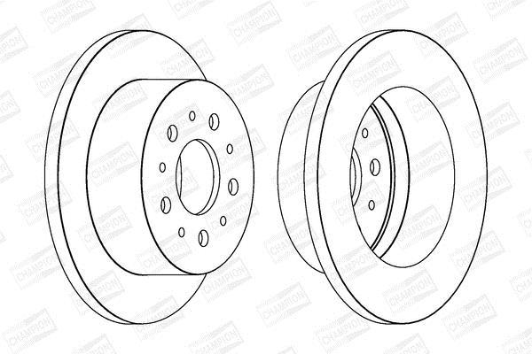 Disques de frein CHAMPION ref. 562526CH