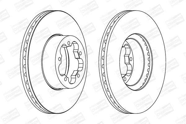 Disques de frein CHAMPION 562540CH