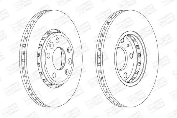 Disques de frein CHAMPION 562595CH