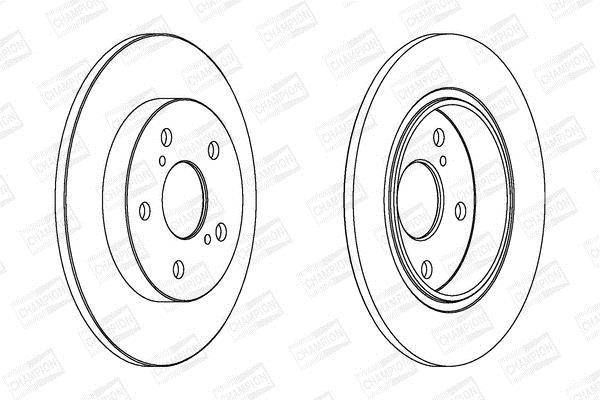 Disques de frein CHAMPION 562599CH