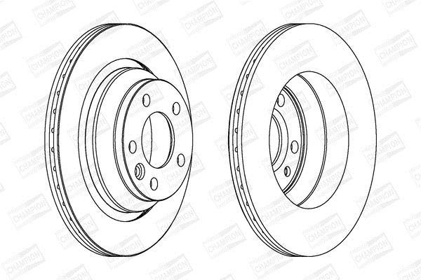 Disques de frein CHAMPION ref. 562603CH