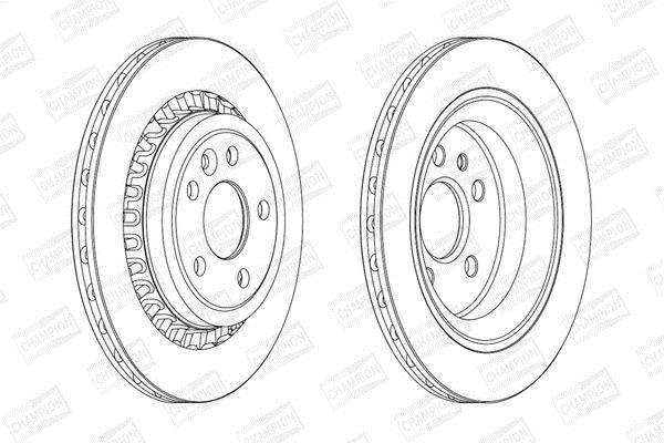 Disques de frein CHAMPION ref. 562605CH