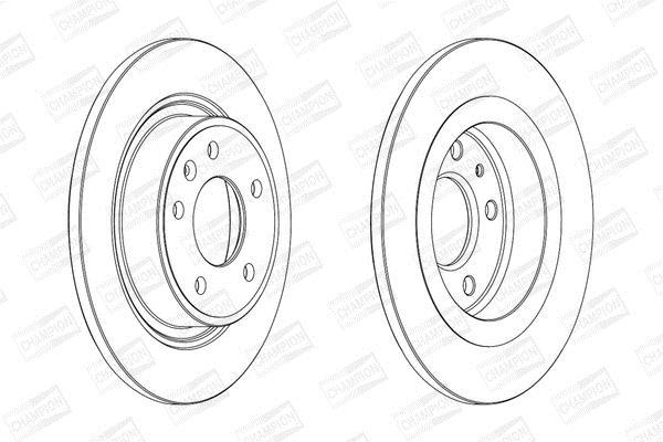 Disques de frein CHAMPION 562640CH