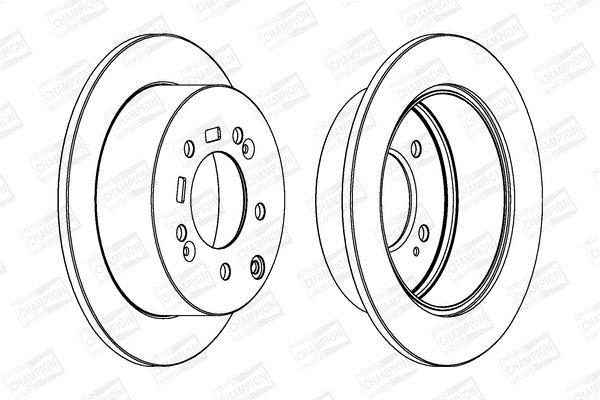 Disques de frein CHAMPION 562686CH