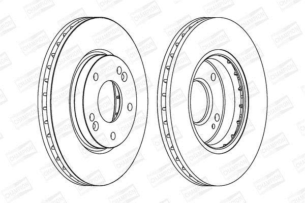 Disques de frein CHAMPION 562789CH