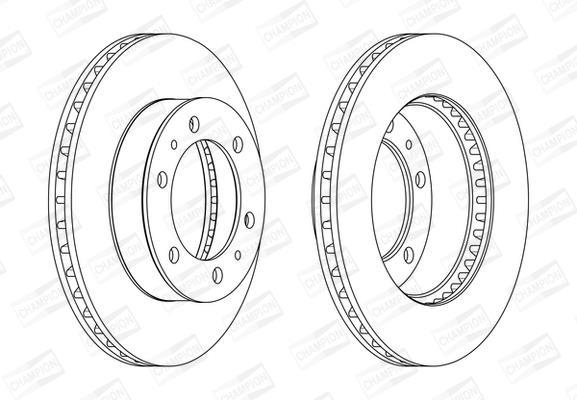 Disques de frein CHAMPION 562861CH