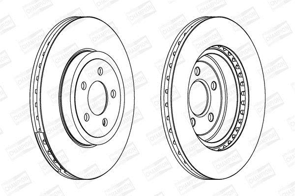 Disques de frein CHAMPION 562868CH-1