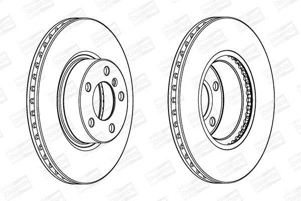 Disques de frein CHAMPION 562891CH-1