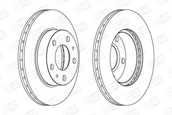 Disques de frein CHAMPION 563021CH