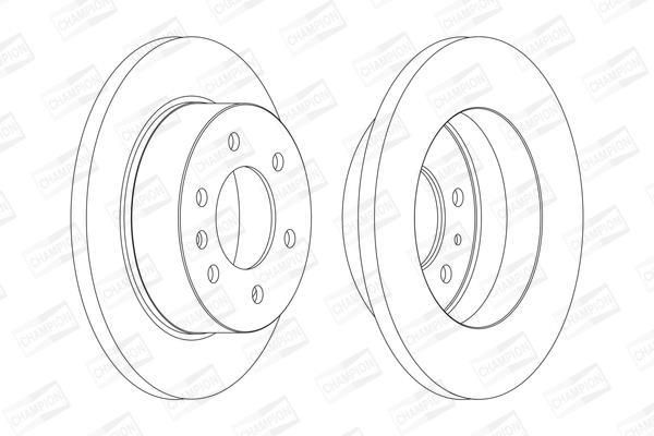 Disques de frein CHAMPION  ref. 569137CH