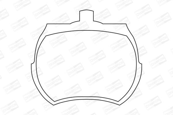 Jeu de 4 plaquettes de frein CHAMPION  ref. 571212CH