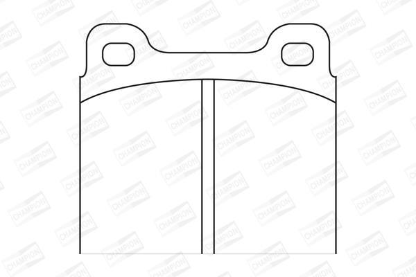 Jeu de 4 plaquettes de frein CHAMPION ref. 571279CH