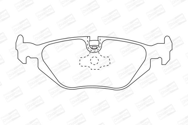 Jeu de 4 plaquettes de frein CHAMPION  ref. 571527CH