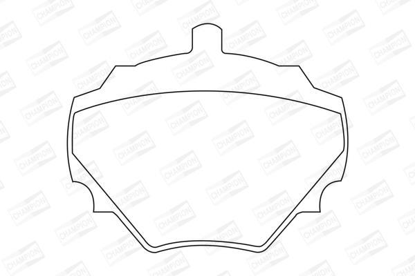 Jeu de 4 plaquettes de frein CHAMPION ref. 571803CH