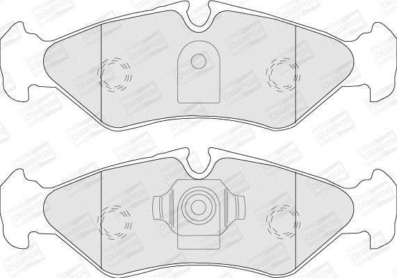 Jeu de 4 plaquettes de frein CHAMPION ref. 571846CH
