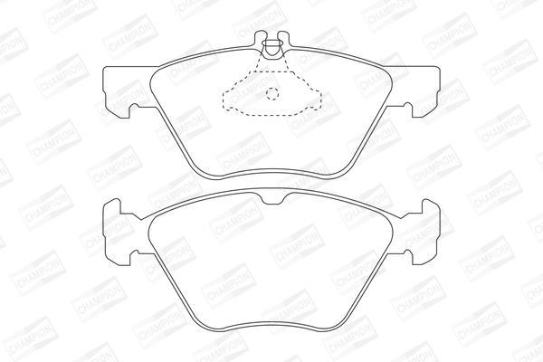 Jeu de 4 plaquettes de frein CHAMPION ref. 571876CH