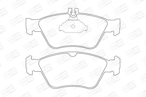 Jeu de 4 plaquettes de frein CHAMPION ref. 571877CH