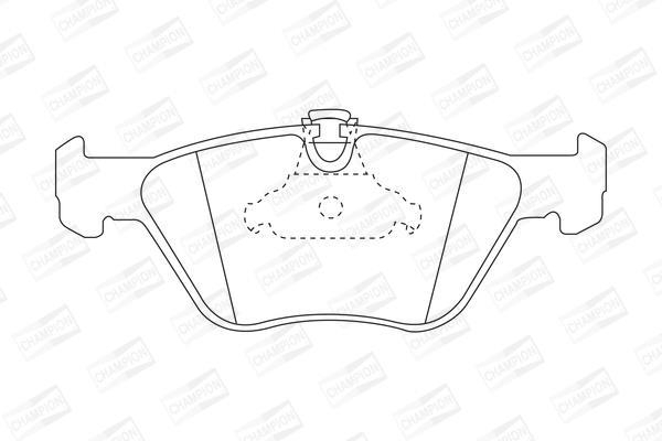 Jeu de 4 plaquettes de frein CHAMPION ref. 571880CH