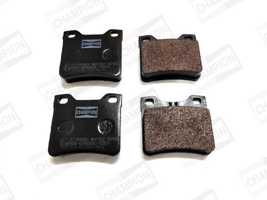 Jeu de 4 plaquettes de frein CHAMPION ref. 571899CH