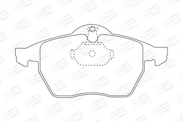 Jeu de 4 plaquettes de frein CHAMPION ref. 571920CH