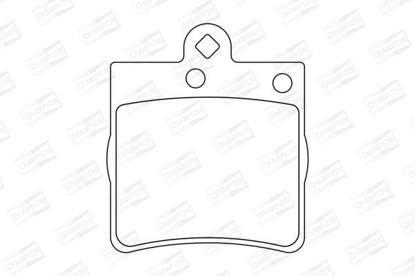 Jeu de 4 plaquettes de frein CHAMPION 571925CH