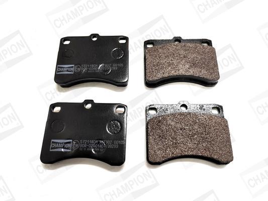 Jeu de 4 plaquettes de frein CHAMPION  ref. 572118CH