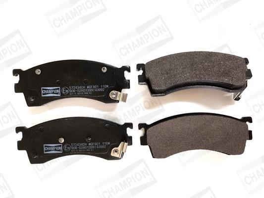 Jeu de 4 plaquettes de frein CHAMPION ref. 572434CH