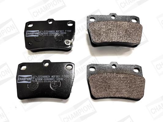 Jeu de 4 plaquettes de frein CHAMPION ref. 572488CH