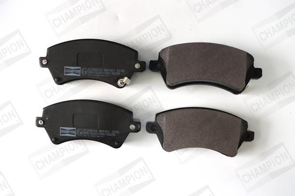 Jeu de 4 plaquettes de frein CHAMPION ref. 572491CH
