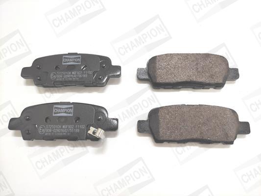 Jeu de 4 plaquettes de frein CHAMPION ref. 572501CH
