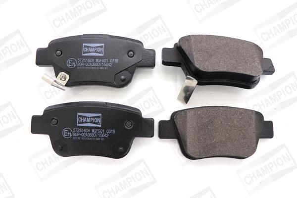 Jeu de 4 plaquettes de frein CHAMPION  ref. 572516CH