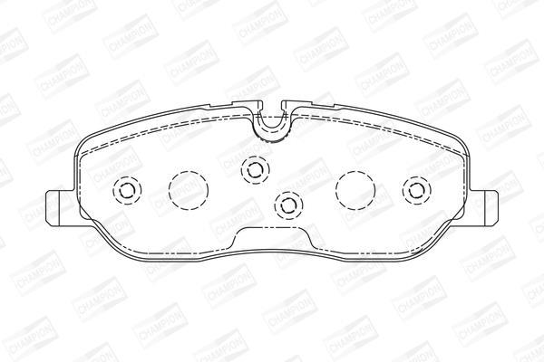 Jeu de 4 plaquettes de frein CHAMPION ref. 572521CH