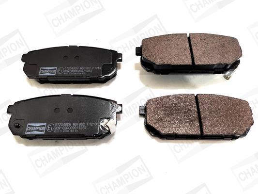Jeu de 4 plaquettes de frein CHAMPION ref. 572549CH