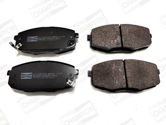 Jeu de 4 plaquettes de frein CHAMPION ref. 572577CH