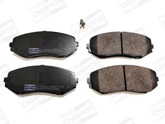 Jeu de 4 plaquettes de frein CHAMPION ref. 572584CH