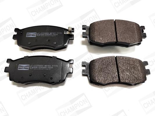 Jeu de 4 plaquettes de frein CHAMPION ref. 572593CH