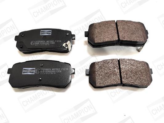 Jeu de 4 plaquettes de frein CHAMPION ref. 572596CH