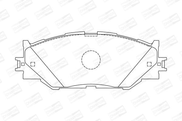 Jeu de 4 plaquettes de frein CHAMPION ref. 572620CH