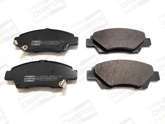 Jeu de 4 plaquettes de frein CHAMPION  ref. 572637CH
