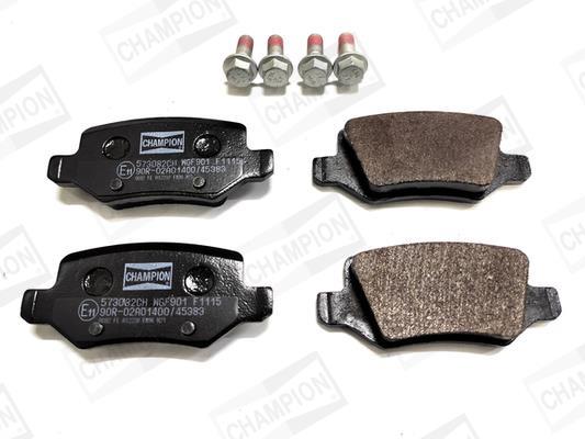 Jeu de 4 plaquettes de frein CHAMPION ref. 573082CH