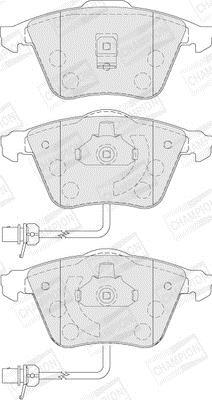 Jeu de 4 plaquettes de frein CHAMPION  ref. 573145CH