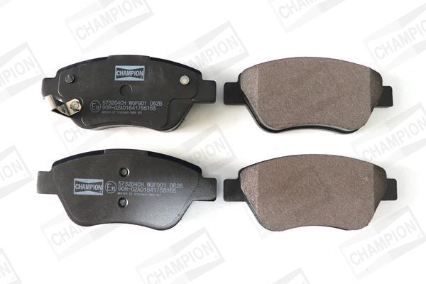 Jeu de 4 plaquettes de frein CHAMPION  ref. 573204CH