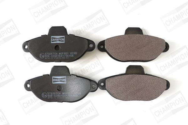 Jeu de 4 plaquettes de frein CHAMPION ref. 573267CH