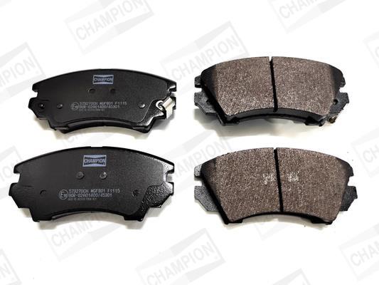 Jeu de 4 plaquettes de frein CHAMPION  ref. 573270CH