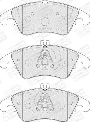 Jeu de 4 plaquettes de frein CHAMPION ref. 573291CH
