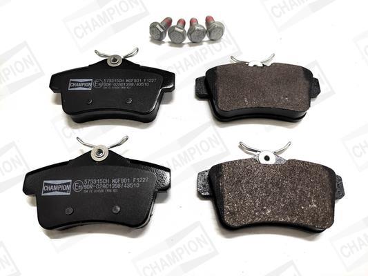 Jeu de 4 plaquettes de frein CHAMPION  ref. 573315CH