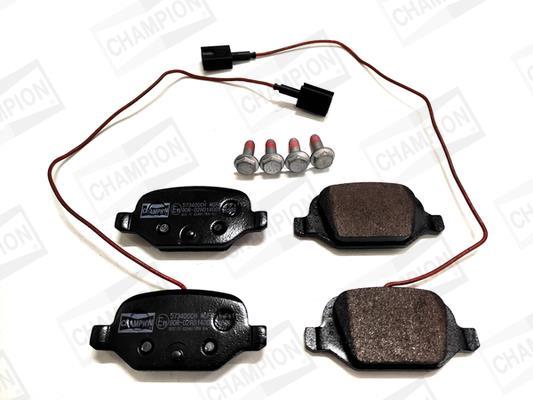 Jeu de 4 plaquettes de frein CHAMPION  ref. 573400CH