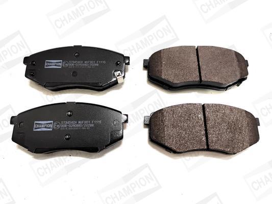 Jeu de 4 plaquettes de frein CHAMPION  ref. 573454CH