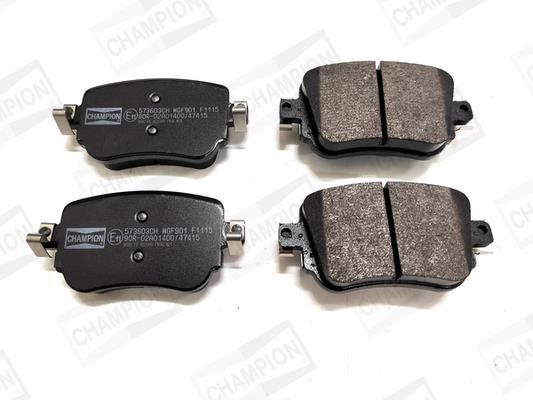 Jeu de 4 plaquettes de frein CHAMPION  ref. 573603CH